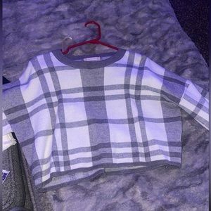Small checkered grey sweater from altard state